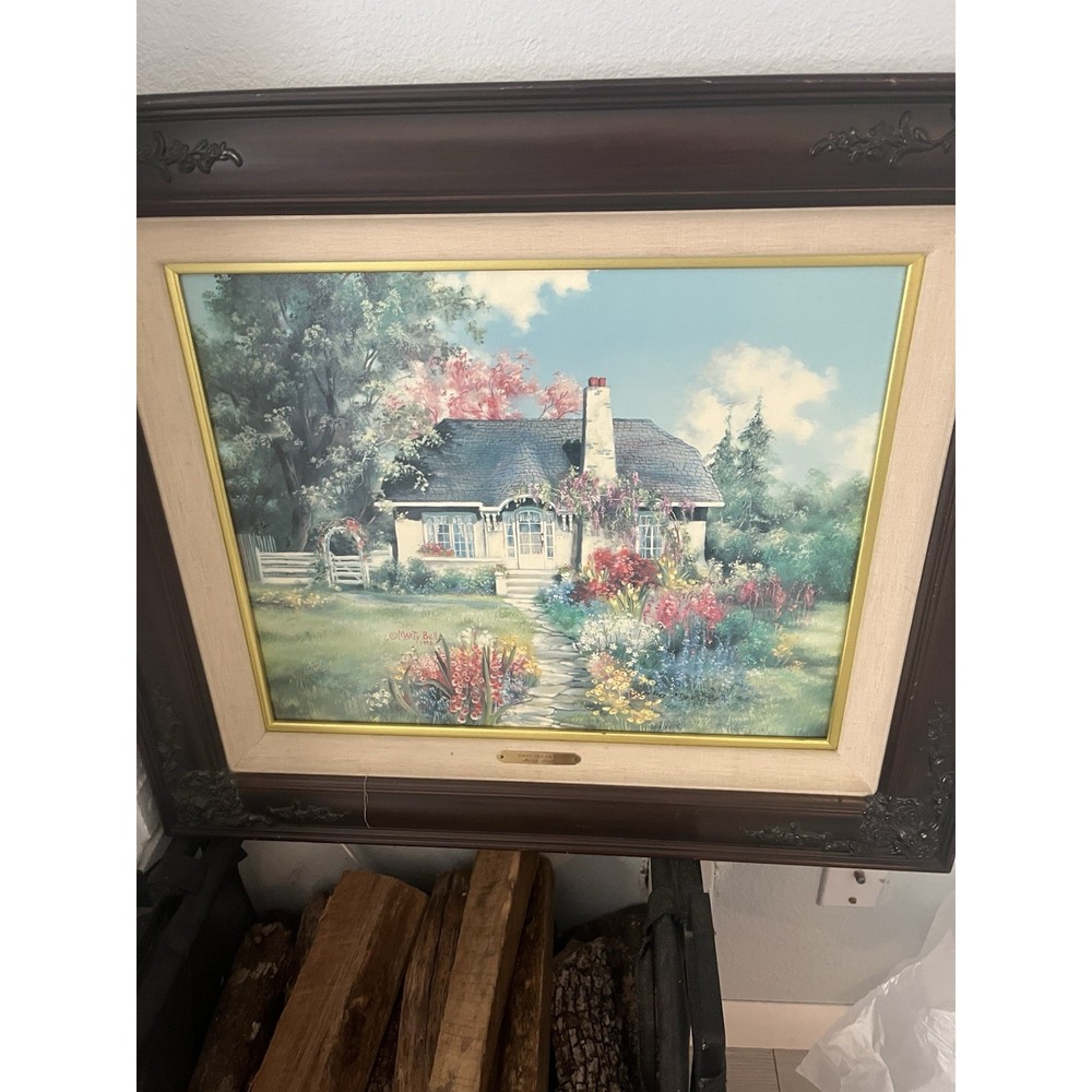Marty Bell Beautiful Image Signed Twice And Framed, With Certificate